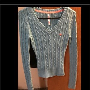 Light blue Aeropostale v neck sweater